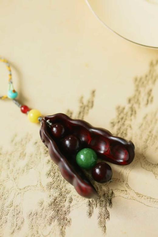 多子多福·豌豆°紫檀挂件 商品图1