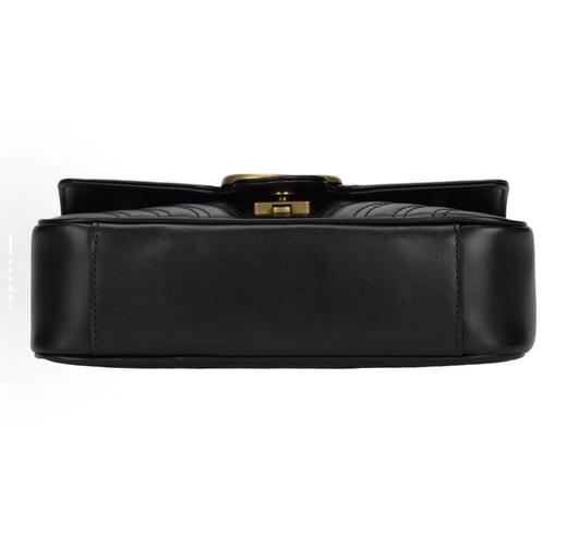 GUCCI GG Marmont 金色复古双G徽标压印马蒙22 链条翻盖包 商品图3