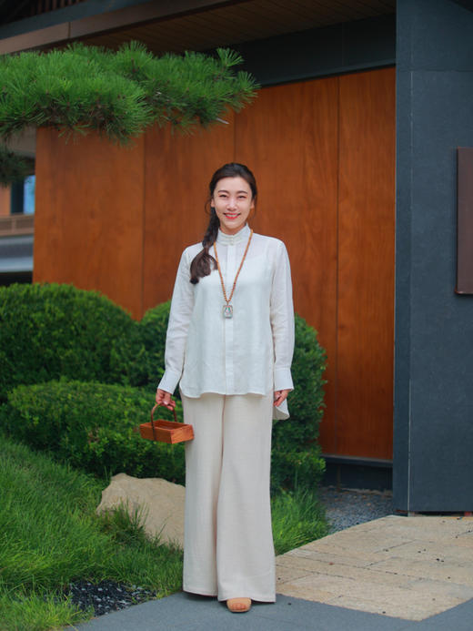 【2026东衣作】新中式衬衣（25810069因果A548） 商品图0