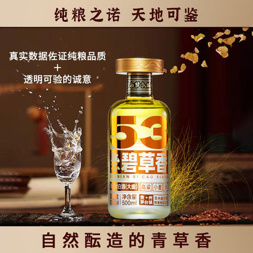 53度碧草香500ml，层次丰满，酱香浓郁，标准酱酒度数适合酱香爱好饮用者， 商品图1