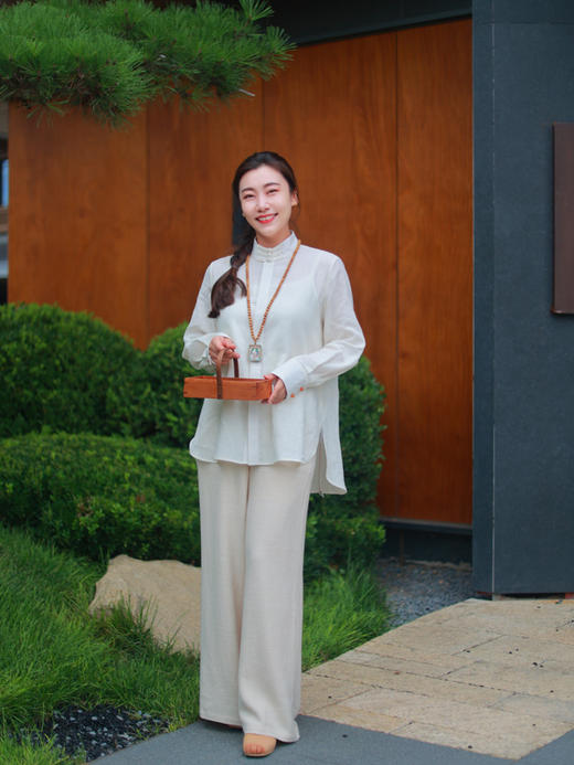 【2026东衣作】新中式衬衣（25810069因果A548） 商品图1