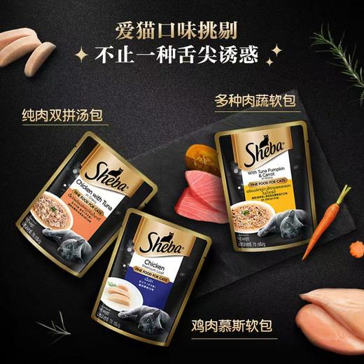 希宝进口慕斯软包猫罐头成猫幼猫零食营养补水浓汤湿粮包70g 商品图0