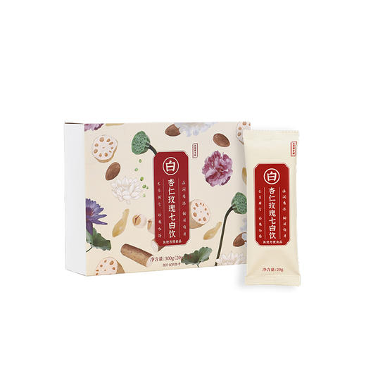 正安国货·杏仁玫瑰七白饮 300g（20g*15）/盒 商品图4