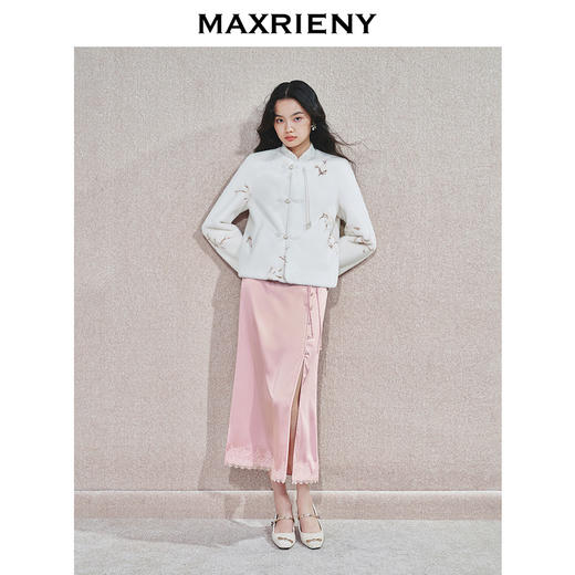 MAXRIENY2024冬新中式绣花复古气质女装立领冬季日常中国风外套(货号:MS85JA536) 商品图1