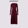 玛克门店发货：MAXRIENY优雅气质针织连衣裙长袖长款秋冬修身显瘦女装时尚(货号:MS85DR772) 商品缩略图0