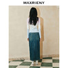 【东方玉兰-商场同款新品】MAXRIENY精致复古感开衩牛仔半裙2025春(货号:MC85SK039) 商品缩略图4
