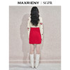 MAXRIENY2025秋冬新年红系列浪漫优雅感提花刺绣长袖显瘦针织上衣(货号:MS85SW752) 商品缩略图3