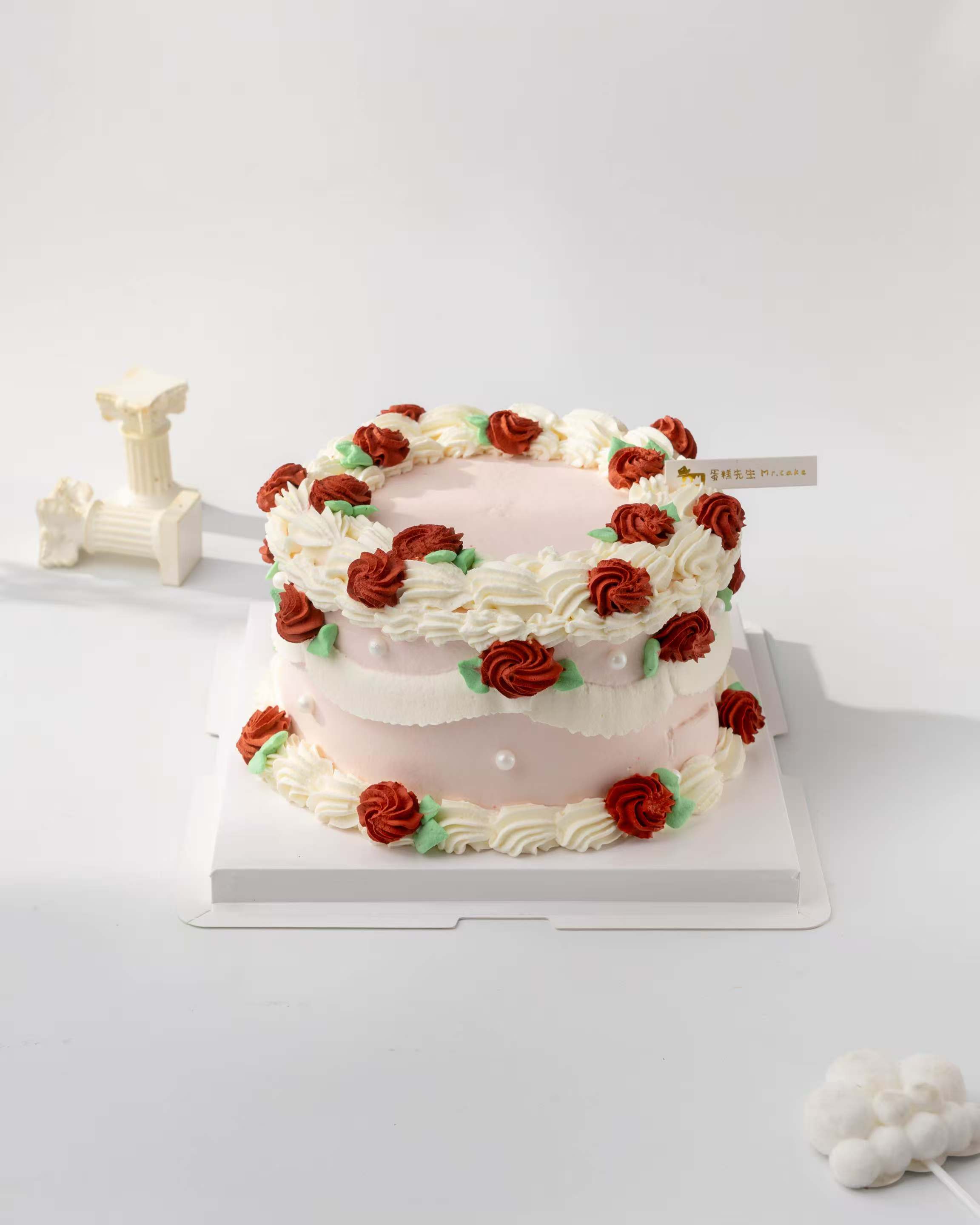 舒伯特玫瑰（百分百进口动物奶油）