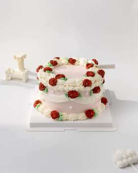 舒伯特玫瑰（百分百进口动物奶油）