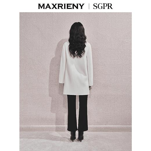 玛克门店发货：MAXRIENY贵雅新中式绵羊毛大衣(货号:MS85CT509) 商品图2