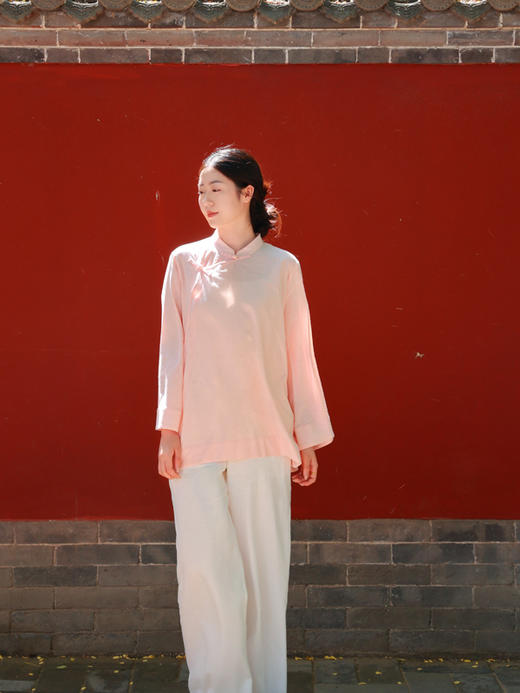 【2026东衣作】新中式衬衣（25710240十样锦-结缘款） 商品图3