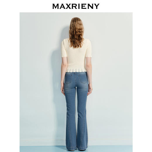 玛克门店发货：MAXRIENY高腰牛仔裤(货号:MF86TR253) 商品图3