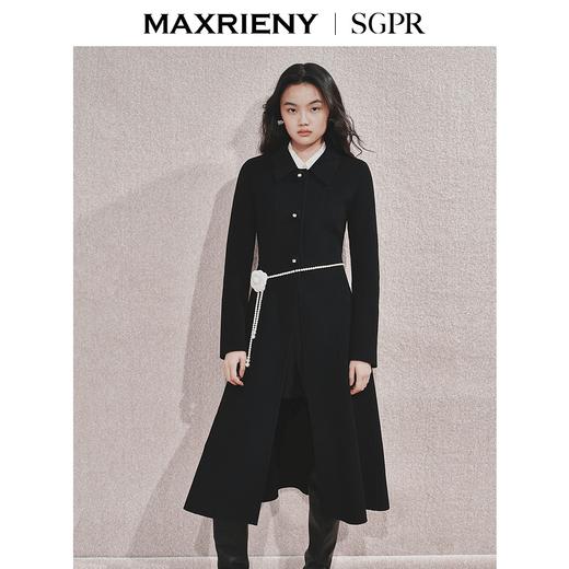 玛克门店发货：MAXRIENY极简赫本风绵羊毛外套澳毛(货号:MS85CT511) 商品图2