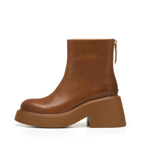 westory冬季休闲时尚马丁靴靴圆头厚底甜酷短靴W22DS81761（11/23） 商品图1