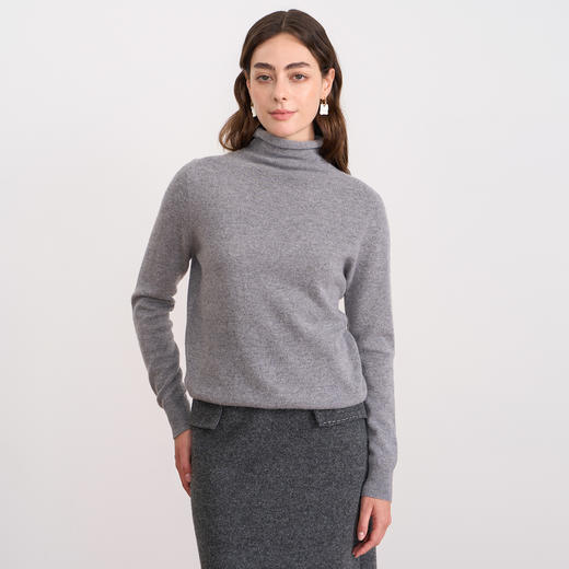 【30.6%山羊绒】EITIE爱特爱舒适柔软高领羊毛针织衫秋冬新款C2501820 商品图11