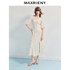 MAXRIENY【商场同款】2025年夏季新款浪漫鎏金系列灯笼袖连衣裙显瘦(货号:MF86DR255) 商品缩略图0