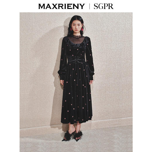 玛克门店发货：MAXRIENY法式甜美连衣裙(货号:MS85DR753) 商品图0