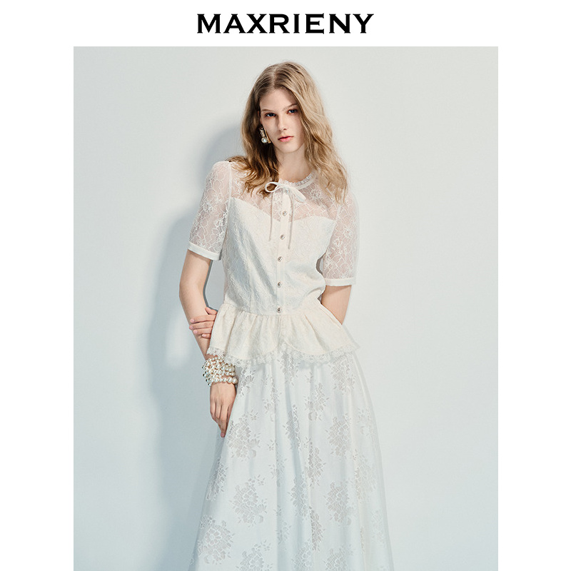玛克门店发货：MAXRIENY优雅度假风上衣(货号:MF86TP015)