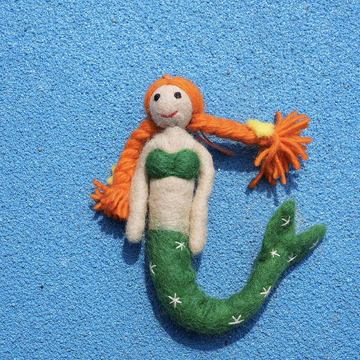 北京仓｜Felt So Good-Magical Mermaids-神奇美人鱼红发 羊毛毡 挂件［英国设计师］ 商品图0
