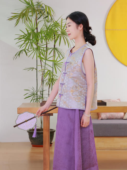 【抖音专属】新中式马甲（25704287-小欢喜-高定款） 商品图2