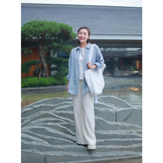 【抖音专属】新中式衬衣（25810077-云风清） 商品图3