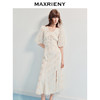 MAXRIENY【商场同款】2025年夏季新款浪漫鎏金系列灯笼袖连衣裙显瘦(货号:MF86DR255) 商品缩略图2