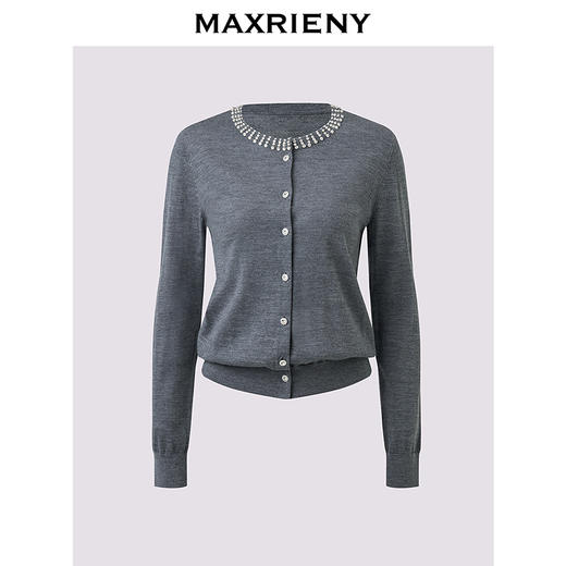 玛克门店发货：MAXRIENY格雷系羊毛针织衫(货号:MF86SW511) 商品图0