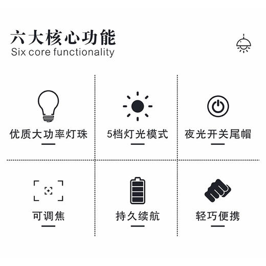 【多样屋专柜】趣游邦铝合金mini战术手电筒（不含电池） 商品图2