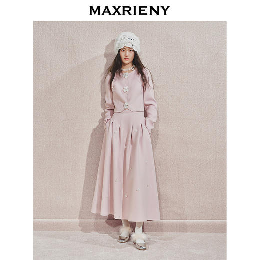 玛克门店发货：MAXRIENY宫廷浪漫毛呢外套(货号:MC85JA570) 商品图0