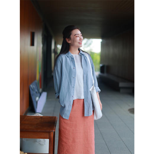 【抖音专属】新中式衬衣（25810077-云风清） 商品图1