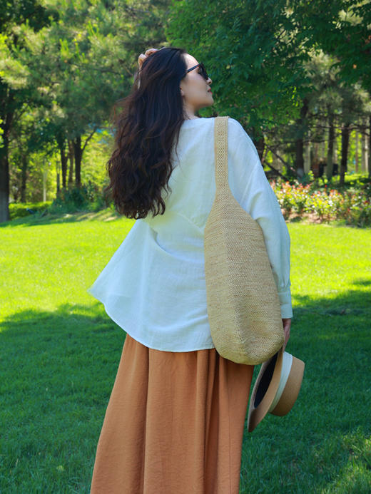 【2026东衣作】新中式衬衣（25710234缟羽-结缘款） 商品图1