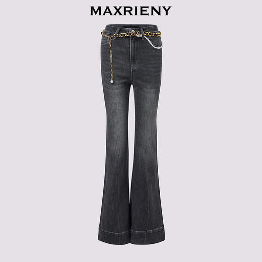 玛克门店发货：MAXRIENY精致休闲紧身喇叭牛仔裤(货号:MC85PA526) 商品图4