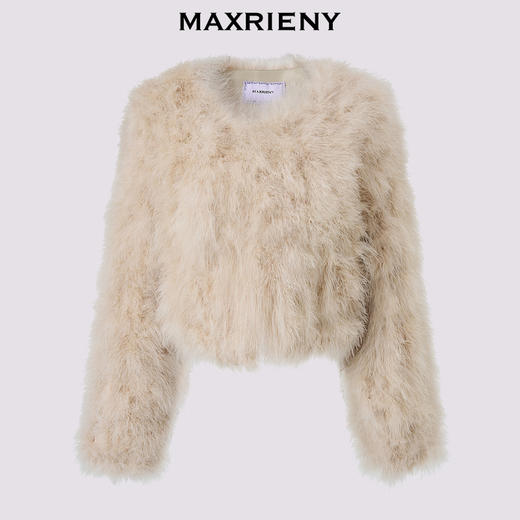 MAXRIENY 精致贵雅感保暖毛绒廓形外套女24冬新款仿皮草 商品图4