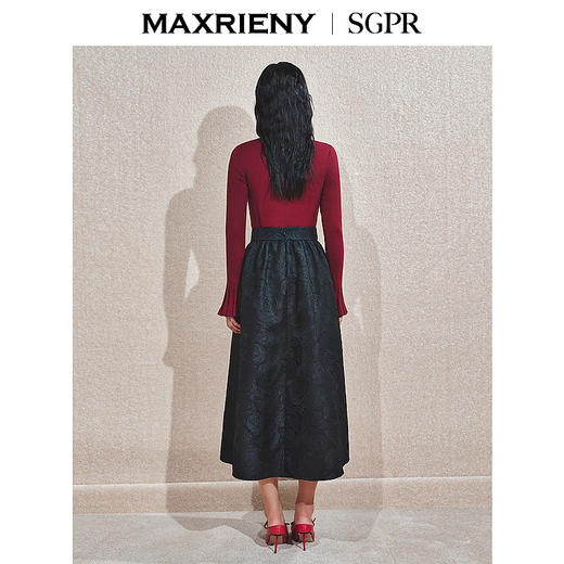 【商场同款】MAXRIENY蝴蝶结套头针织毛衫25秋修身显瘦上衣女(货号:MS85SW770) 商品图3