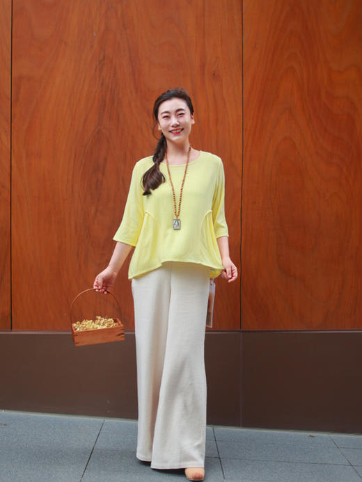 【抖音专属】套头衫（24708682-黄白游） 商品图2