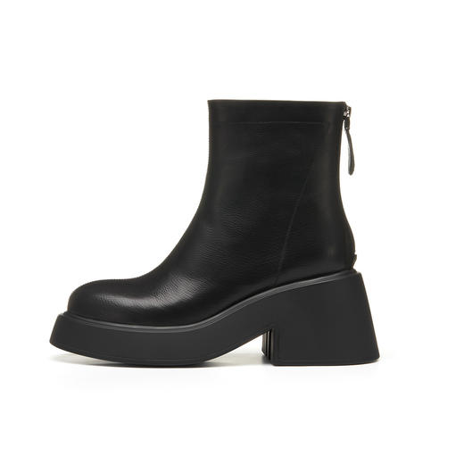 westory冬季休闲时尚马丁靴靴圆头厚底甜酷短靴W22DS8176101 商品图2