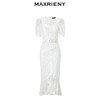 MAXRIENY【东方玉兰-商场同款新品】优雅复古玉兰鱼尾连衣裙蕾丝裙(货号:MC85DR066) 商品缩略图4