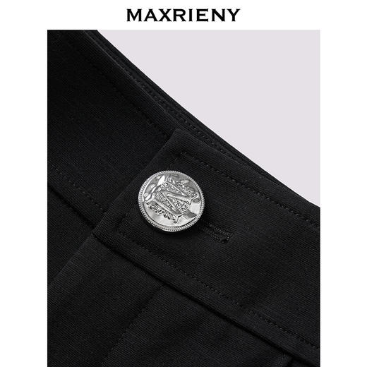 玛克门店发货：MAXRIENY极简通勤穿搭高腰长裤(货号:MF86TR501) 商品图1