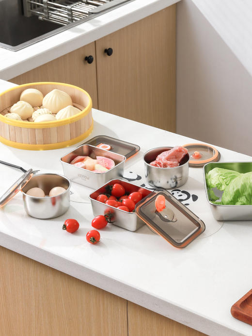 XLJ可意欧304不锈钢保鲜盒10件套*1套 商品图0