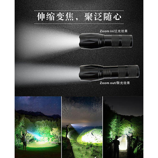 【多样屋专柜】趣游邦铝合金mini战术手电筒（不含电池） 商品图4