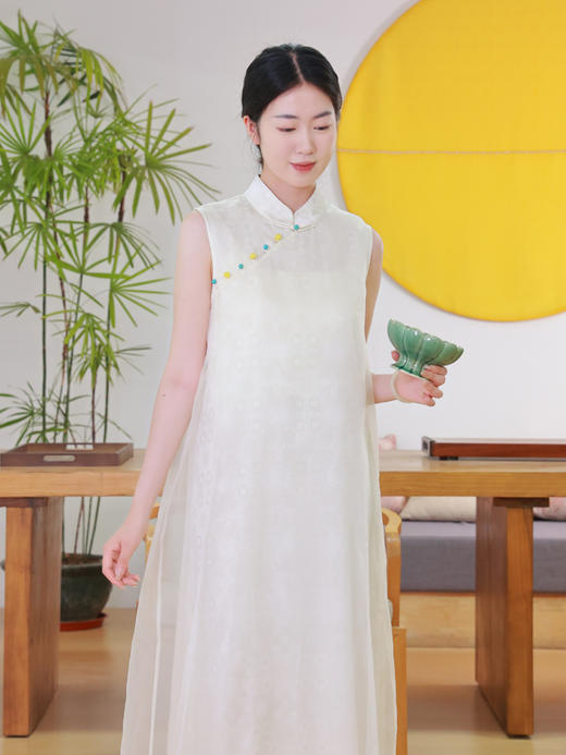 【抖音专属】新中式连衣裙（25707282-长夏-高定款） 商品图0