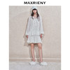 玛克门店发货：MAXRIENY流光小白裙晕染钉珠桑蚕丝连衣裙(货号:MC85DR810) 商品缩略图1