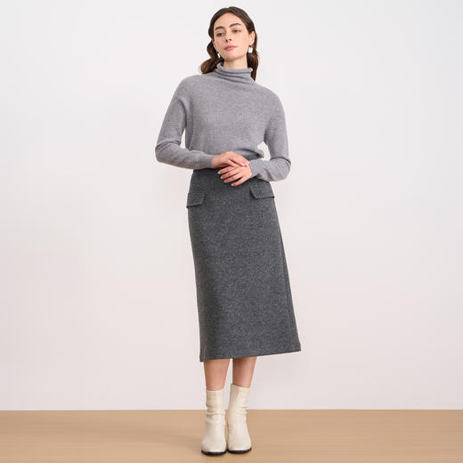 【30.6%山羊绒】EITIE爱特爱舒适柔软高领羊毛针织衫秋冬新款C2501820 商品图13