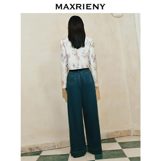 玛克门店发货：鸽扣装饰O型不对称阔腿裤女高级气质感女装修身显瘦(货号:MC85PA030) 商品图3