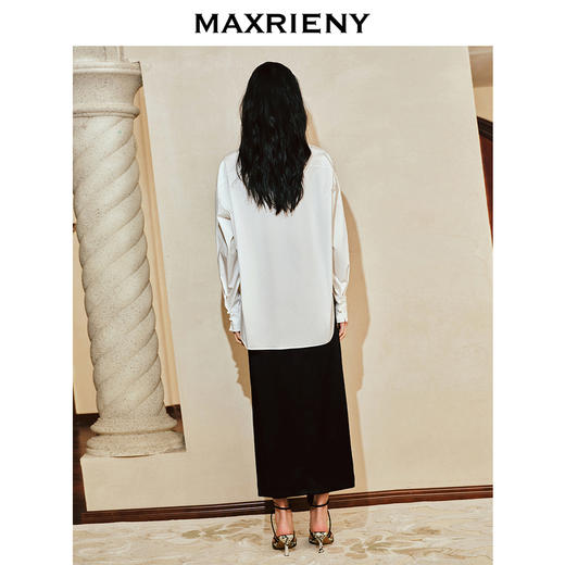 【东方玉兰-商场同款新品】MAXRIENY复古艺术感中式立领玉兰衬衫202(货号:MC85TP041) 商品图3