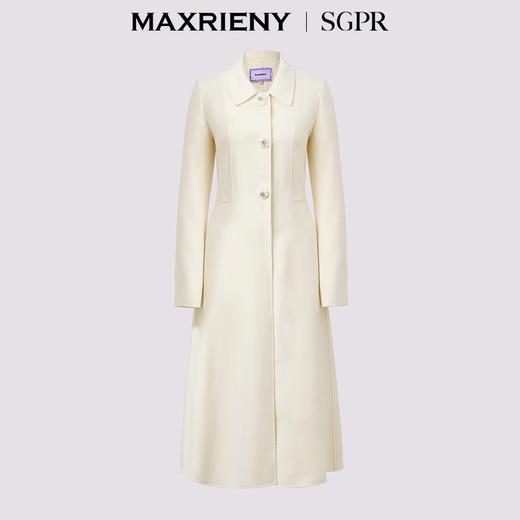 玛克门店发货：MAXRIENY极简赫本风绵羊毛外套澳毛(货号:MS85CT511) 商品图4