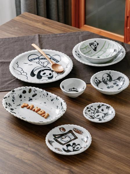 日本进口儿童餐具熊猫3.7英寸小钵（KNS62005157） 商品图3