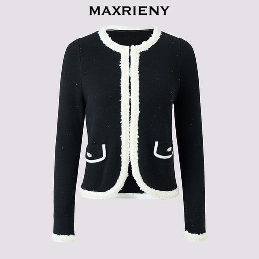 玛克门店发货【商场同款】名媛千金小香风新年搭亮片24K外套新款气质感(货号:MS85JA787) 商品图4