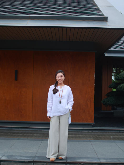 【抖音专属】阔腿裤（24709125-青玉案） 商品图0