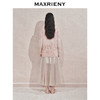 玛克门店发货：MAXRIENY浪漫复古感粉玫瑰印花毛衫外套(货号:MC85JA545) 商品缩略图3